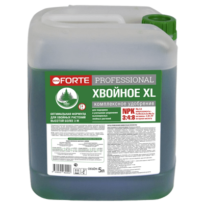 Удобрение Хвойное XL Bona Forte, канистра 5 л