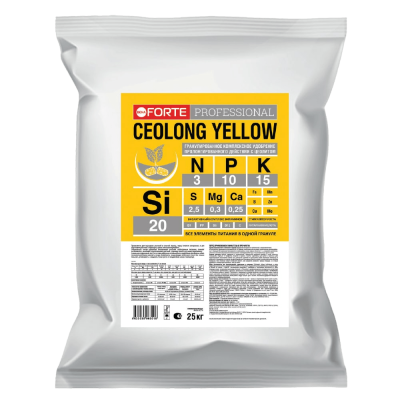 Удобрение Bona Forte гранулированное пролонгированное Ceolong Yellow, 25 кг